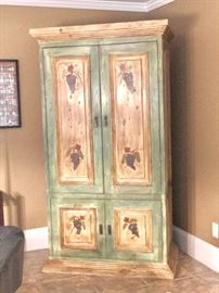 Handpainted armoire