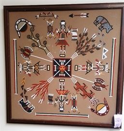 Artwork Native American Sand Painting  