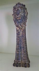 Decor carved wooden lion  