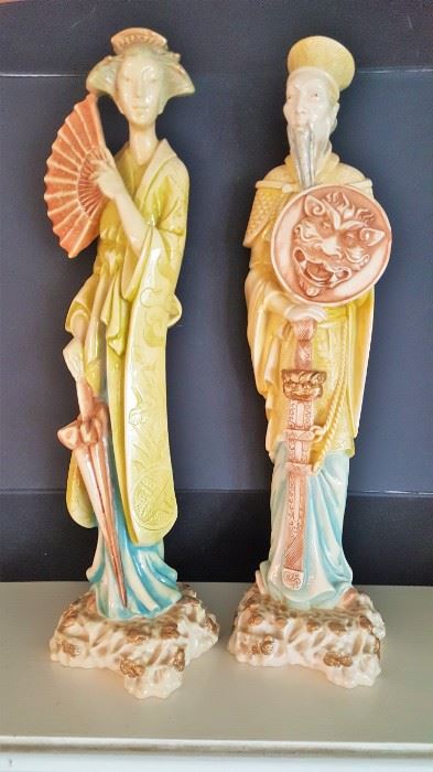 Decor pair of unusual Chinese Figurines  