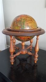Decor wooden globe and stand  