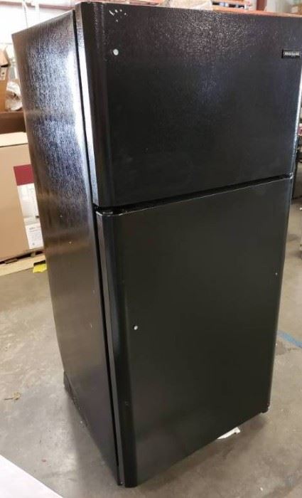 Frigidaire black refrigerator freezer