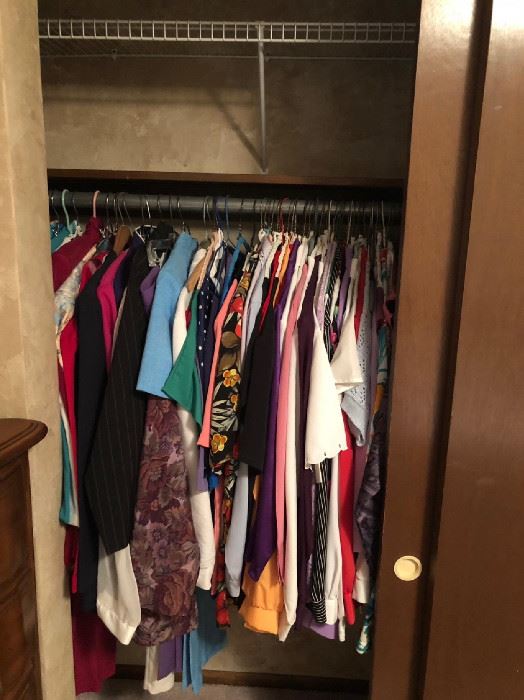 closet of clothes