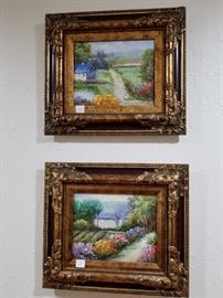 Framed oils. Lots of different sizes