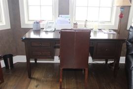 desk and chair