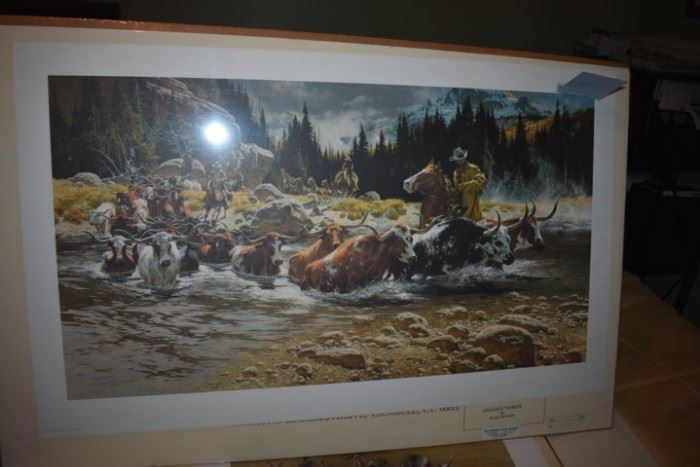  Art - "Headed North" by Artist Frank McCarthy - (12 of 1,000) with Cert of Authenticity