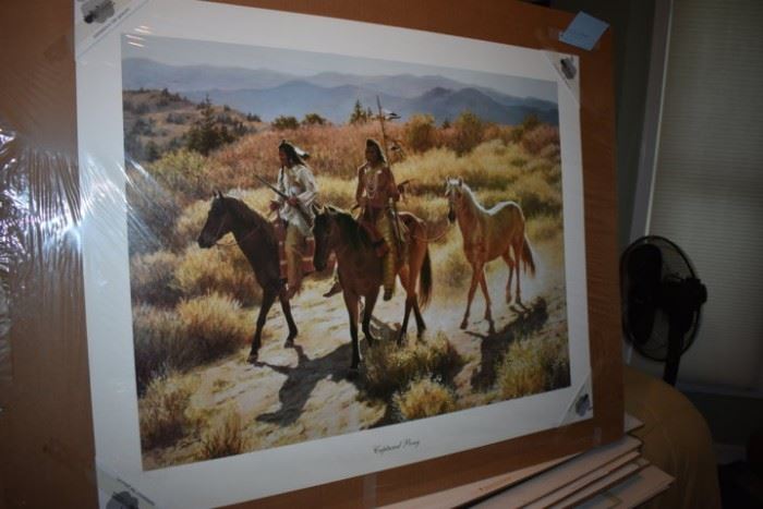Art- "Captured Pony" by Susan Turpning - Double Signing Hand Signed