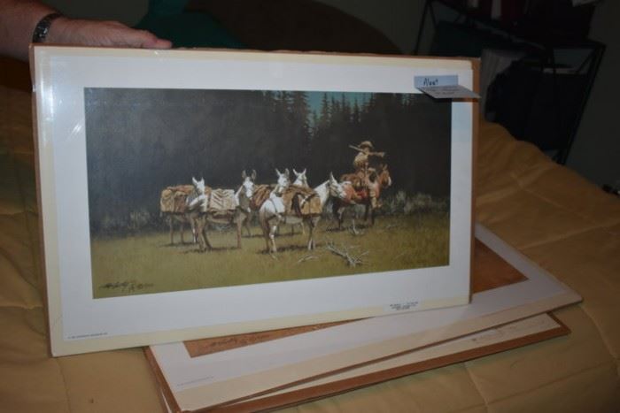 Art - "Alert" by Artist Frank McCarthy, (12 of 1000), Double Signed - with Cert of Authenticity