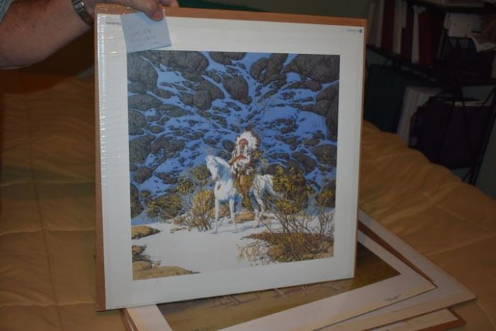 Art - "Eagle Heart" by Artist Bev Doolittle, Double Signed by Artist. (14567 of 48000) - with Cert of Authenticity