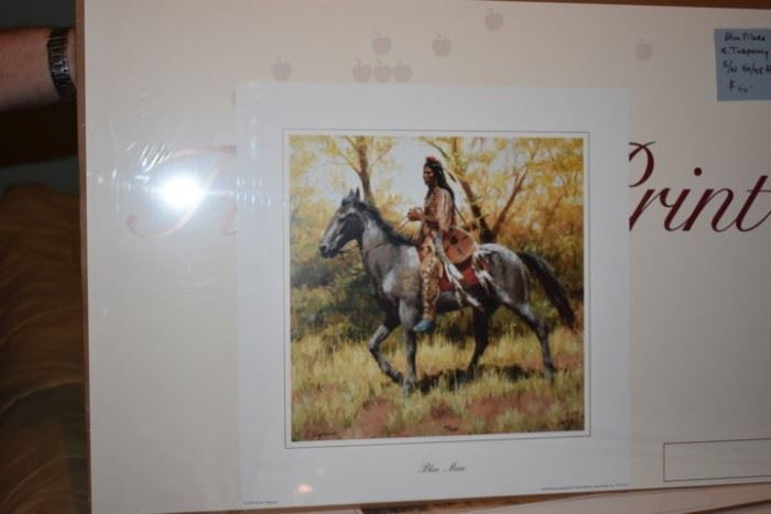 Art - "Blue Mare" by Artist Susan Turpning, Double Signature, Artist Proof, (40 of 95) - with Cert of Authenticity