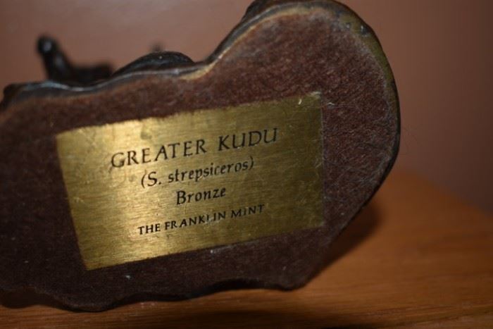 Bronze: "Greater Kudu"