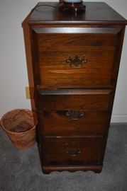3 Drawer Wooden File Cabinet