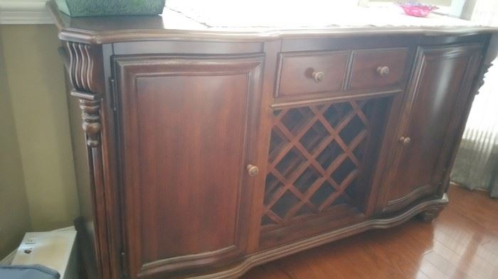 Sideboard Holds Wine