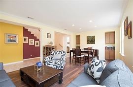 Dinning set w/6 chairs and matching cabinet.  Oversized Arm Chair