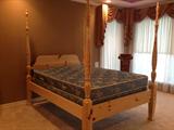 4 poster pine bed
