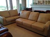 Wonderful 2 piece leather sofa!