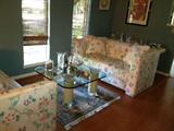 pair floral love seats (seller took the coffee table)