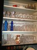 glass ware and bar wear and crystal
