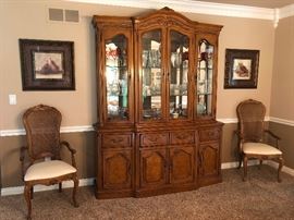 Thomasville country french china cabinet