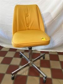 Vintage Yellow Bar Chair