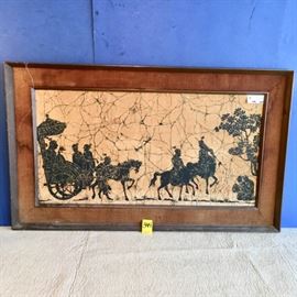 Asian Vintage Framed Textile