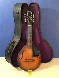 Straut-O-Lin Mandolin with Purple Velvet Lined Case