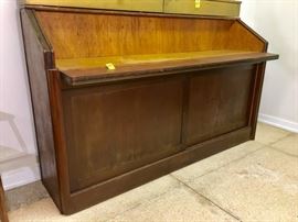 Antique Mahogany Merchandising Counter