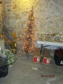 A second Wonder Shop pre lit Christmas tree