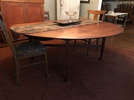 Large Drop Leaf Dining Table
