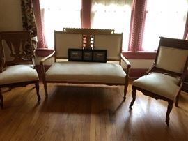 3 Piece Parlor Set - Settee & 2 Chairs