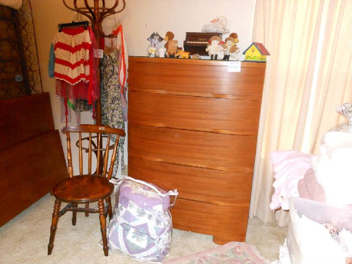 Hall tree, high boy, chair, etc.