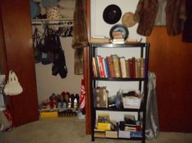 books, shoes, purses, handbags