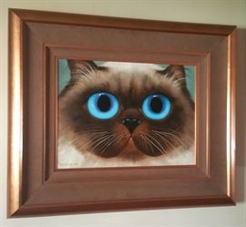 Titled, "Lord Ashley, Cousin of Cornelius", an oil on canvas by Margaret Keane.