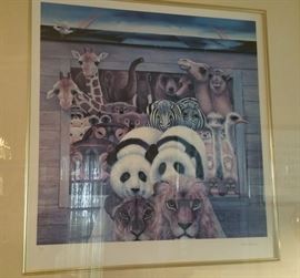 Noah's Ark litho by Margaret Keane