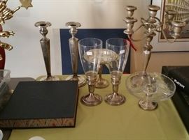 Weighted sterling pieces.