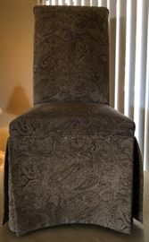 4 Skirted Dining Chairs 