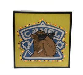 Joe Camel light up advertising sign