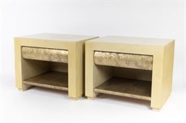 Contemporary lacquered nightstands