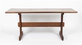 Gerald McCabe shedua trestle table