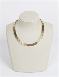 14k yellow and white gold necklace
