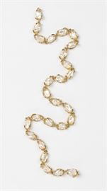 cultured pearl, 14k yellow gold necklace