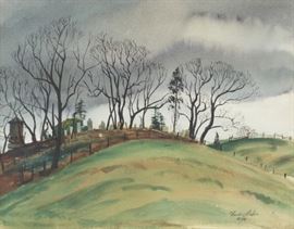 Painting by Vance Thomas Locke