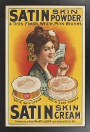 Satin Skin Powder advertisement poster