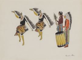 2 Painting Tonita Virgil Pena, a.k.a. Quah Ah Ceremonial Dance