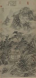 Chinese decorative hanging scroll