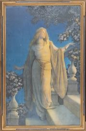 Nine Maxfield Parrish prints
