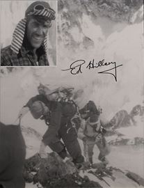 Sir Edmund Hillary autograph