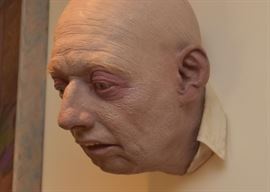 SOLD - "Head" Wall Sculpture by Joseph Seigenthaler (approx. 8" W x 13" H x 10.5" Deep)