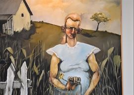 $2,200 - "Facing West Always" - Original Artwork / Painting by Brian Bundren (Approx. 60.5" L x 48.75" H)