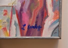 $900 - "Looking to the Future" - Original Artwork / Painting by Linda Kardoff (Approx. 48" L x 40" H)